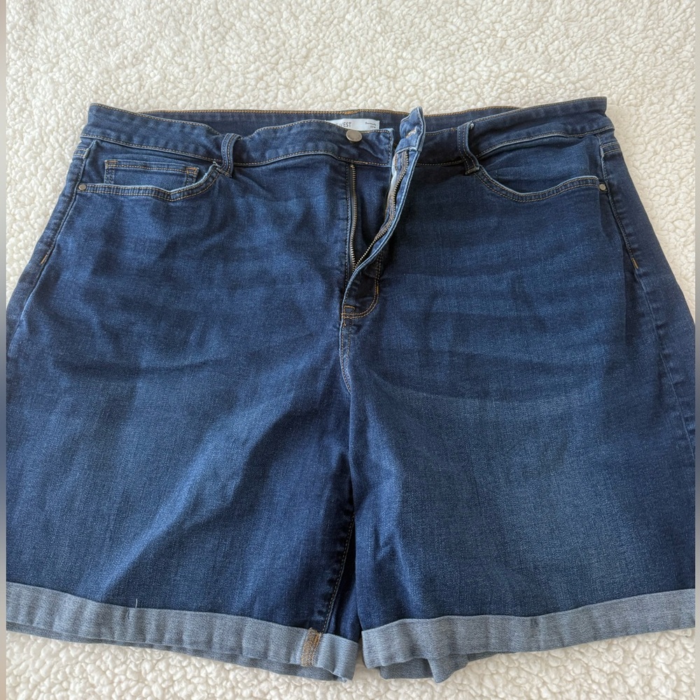 Nine West Blue Denim Shorts